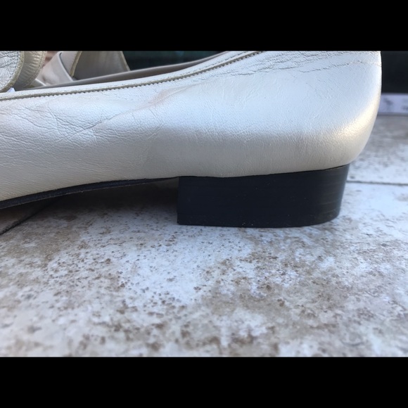 Adolfo Off-white leather loafers made in Italy - Picture 2 of 4